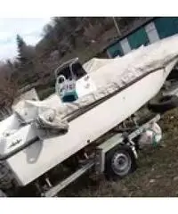 Barca open 5m con carrello