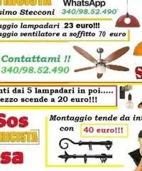 Montaggio ventilatore a soffitto Roma Talenti