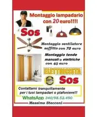 Elettricista lampadario Roma Nomentano