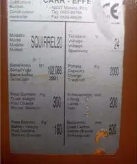 Rif34-Traspalet elettrico di marca CARR-EFFE