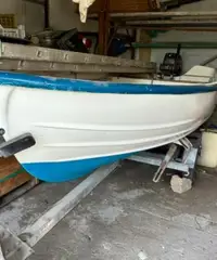 Barca 4mt con motore e carrello