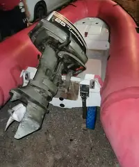 Gommone più carello più motore