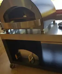 Forno legna gas ibrido alfa refrattario pizza fier