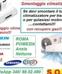 Smontaggio climatizzatori fissi a Roma