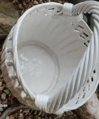 Cesto in CERAMICA BIANCA