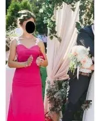 Bel abito da cerimonia e sposa