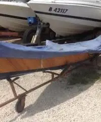 Canoa Cantieri Solcio in legno