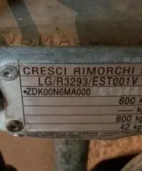 Carrello omologato per moto d'acqua, tender o barche max 4,20m