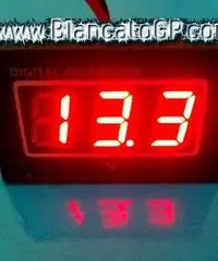 Voltmetro digitale led dc 15-120v waterproof