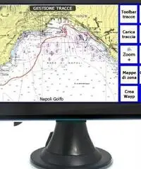 GPS navigatore nautico plotter cartografico display colori 7,0