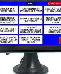 GPS navigatore nautico plotter cartografico display colori 7,0