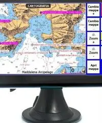GPS plotter cartografico nautico display a colori 5,0