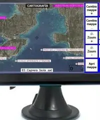 GPS plotter cartografico nautico display a colori 5,0