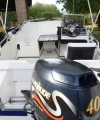 Barca riocross motore evinrude 40cv 4t carrello