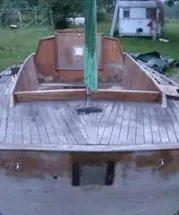 Barca legno antica 7 metri