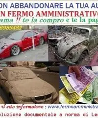 Acquisto la tua auto in fermo amministrativo,pagamento immediato