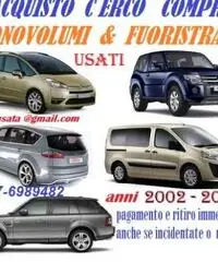 Acquisto monovolumi fuoristrada usati,anche rotti incidentati, pagamento immediato