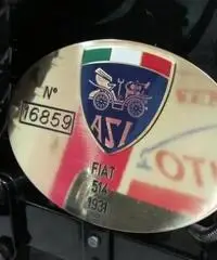 OLDTIMER Fiat FIAT 514 TORPEDO - ISCRITTA R.F.I. - OMOLOGATA ASI