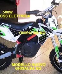 minicross elettrico da 800W bianca verde