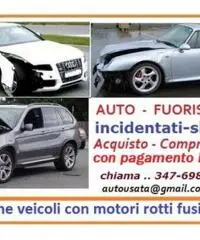 Acquisto auto usate anche se rotte,incidentate