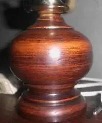 Lampada da tavolo in legno di epoca 900' - Biella