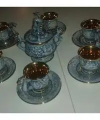 Servizio da caffè porcellana capo di monte - Roma