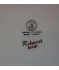 Piatto decorato a mano Limoges - Ancona