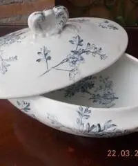 Bicchieri cristallo di Boemia e zuppiera dell'800 - Brescia