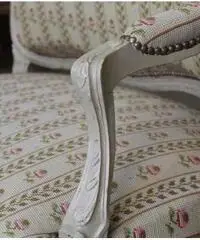 Divano Laccato provenzale Shabby chic epoca Liberty fine 80 - Viterbo