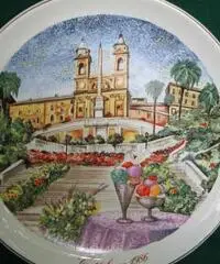 Piatto da parete in Capodimonte 