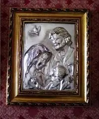 Quadro Sacra Famiglia in argento - Puglia