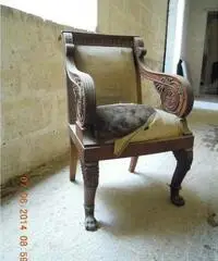 COPPIA DI SEDIE SEDIA ANTIQUARIATO ANTICHE POLTRONE MOBILI A - Puglia