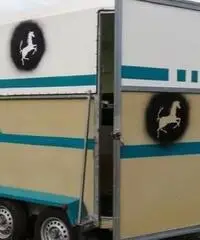 Trailer trasporto cavalli a due posti