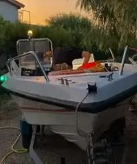 Barca motore carrello